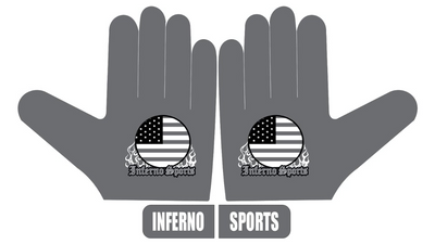 Inferno Sports Game Day Batting Gloves 2.0 - Graphite Flag