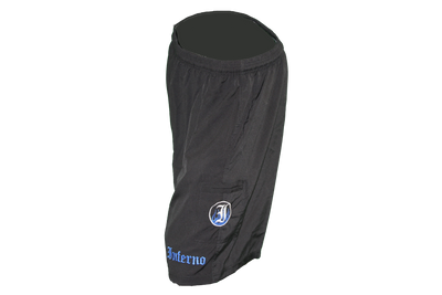Inferno 4-Way Black Microfiber Shorts
