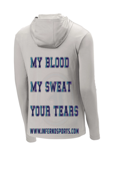 Blood, Sweat, Tears Hooded Long Sleeve