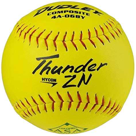 Dudley ASA Thunder Hycon ZN Slow Pitch Softballs 11"