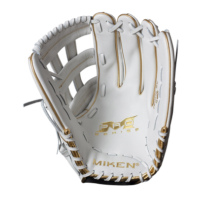 Miken White Gold PRO Series 14″ Slowpitch Fielding Glove – PRO140-WG