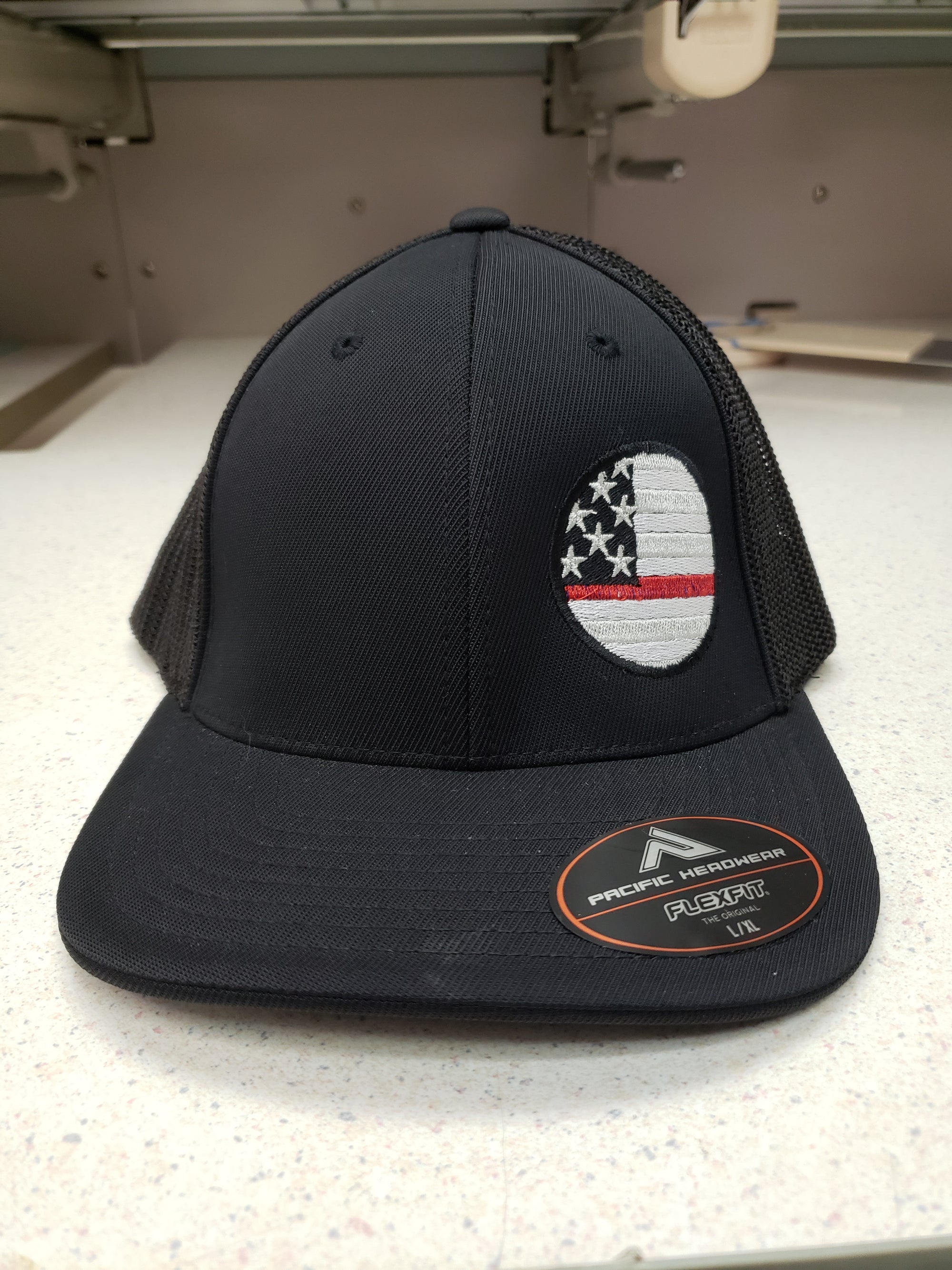 Louisville 2T XL-LOGO Grey-Red Fitted Hat