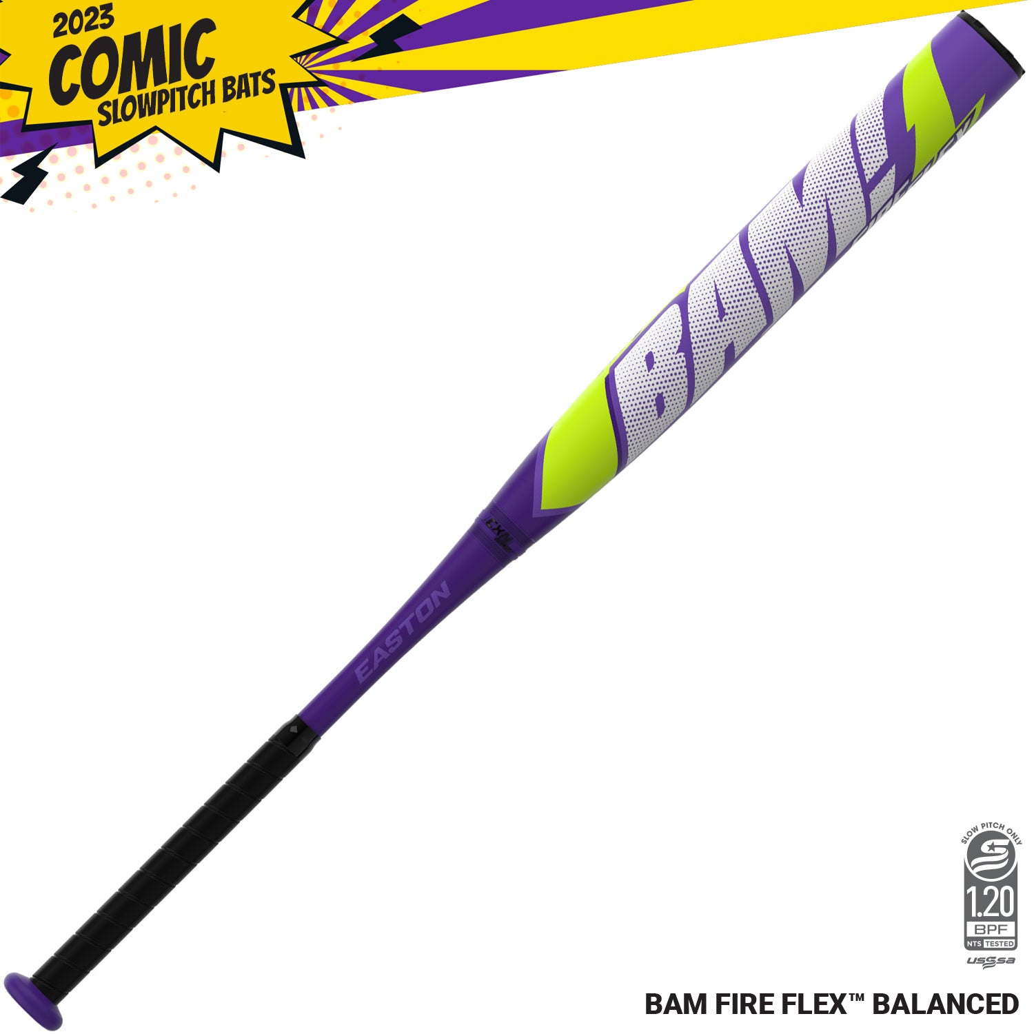 2023 Easton BAM Fire Flex 13.5″ Barrel Balanced USSSA Slowpitch Softball Bat SP23BAMB