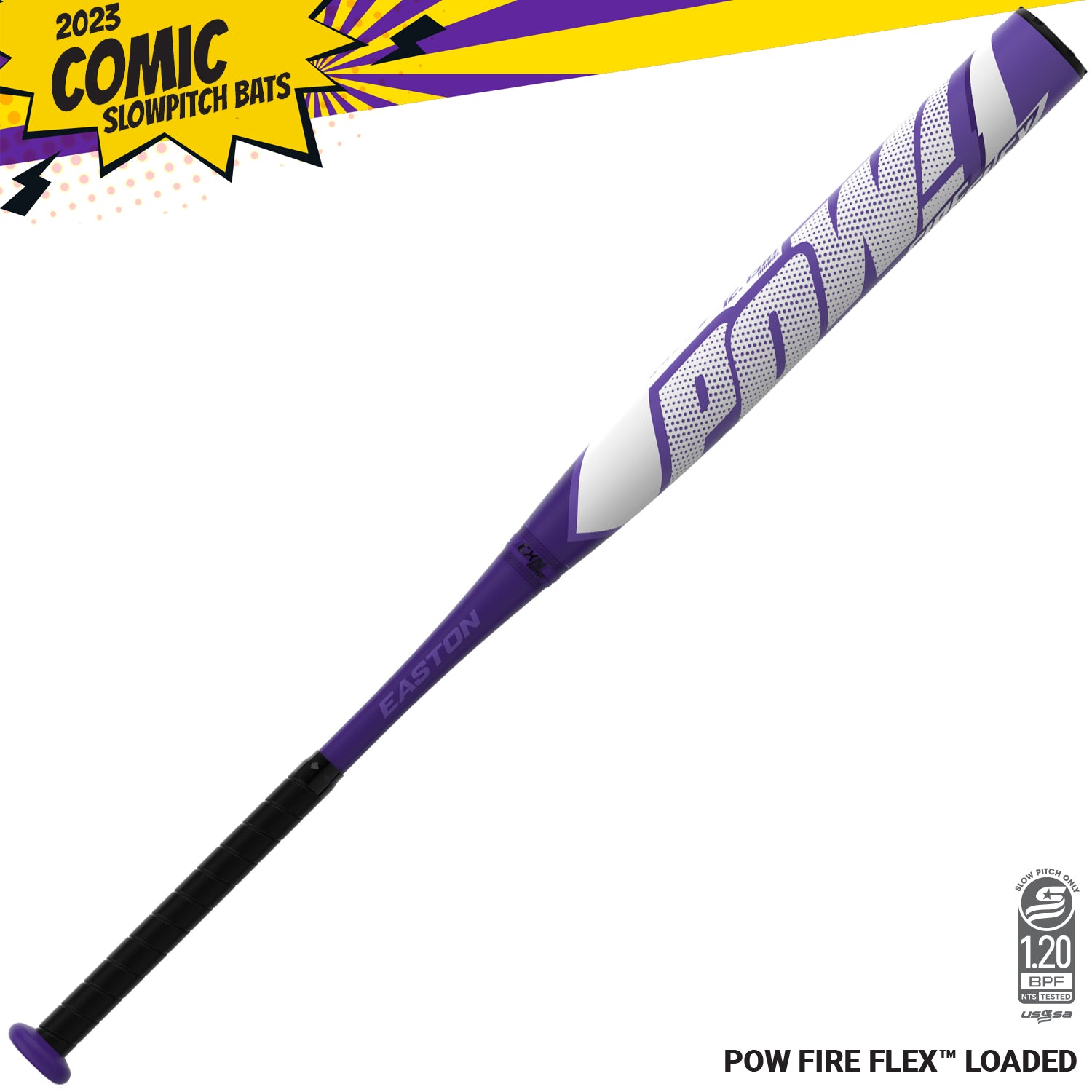 2023 Easton POW Fire Flex 12.75″ Barrel Loaded USSSA Slowpitch Softball Bat SP23POWL