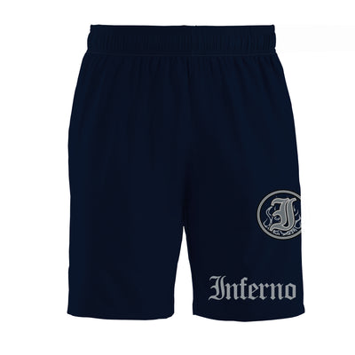 Inferno 4-Way Navy Microfiber Shorts