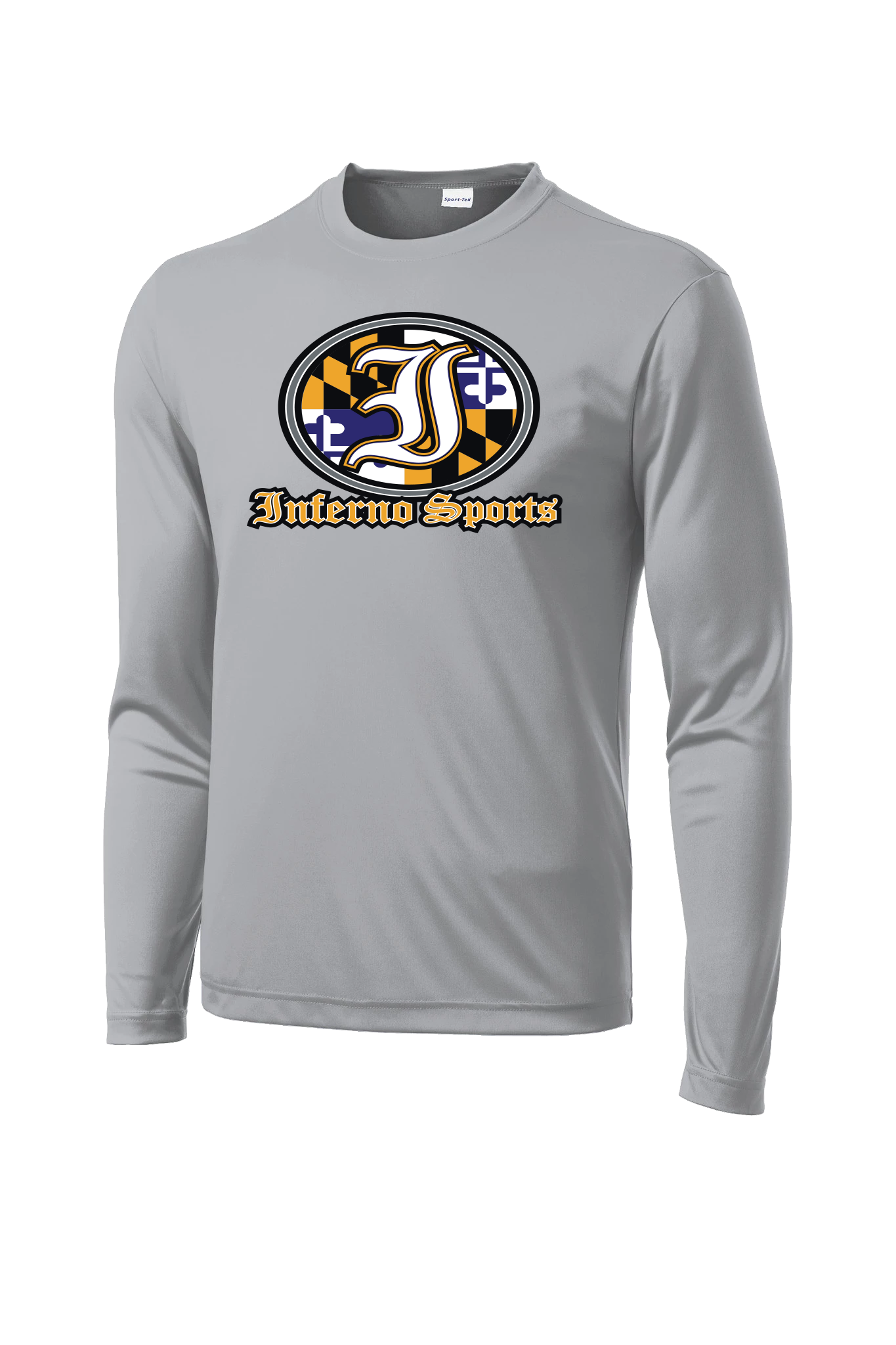 Inferno Sports MD Raven Flag Long Sleeve Grey