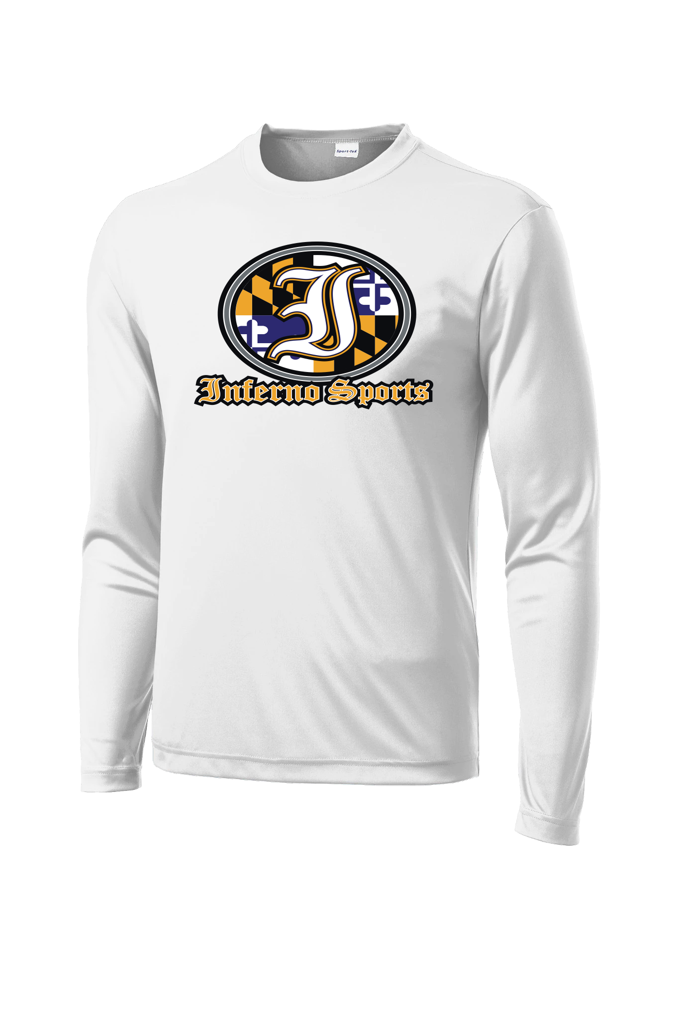 Inferno Sports MD Raven Flag Long Sleeve White