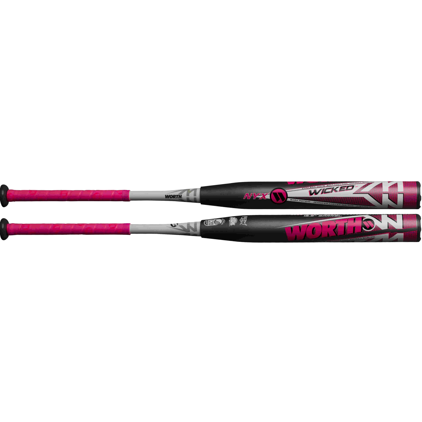 2019 Worth Wicked NYX 13.5″ 2PC USSSA Slowpitch Softball Bat WKNYXU