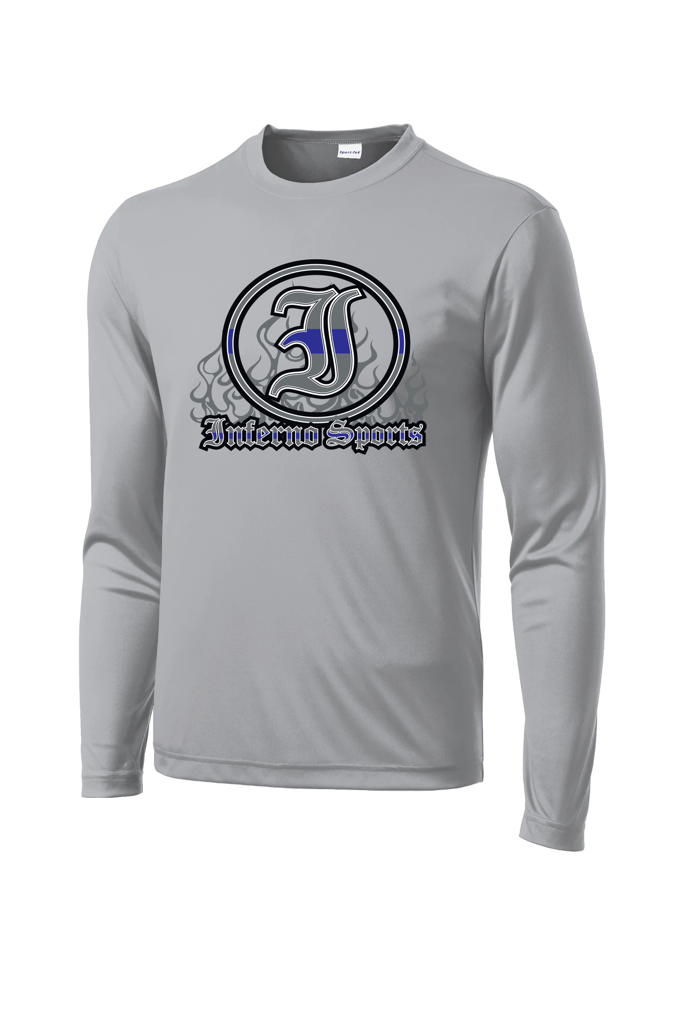 Inferno Sports Thin Blue Line Long Sleeve Grey