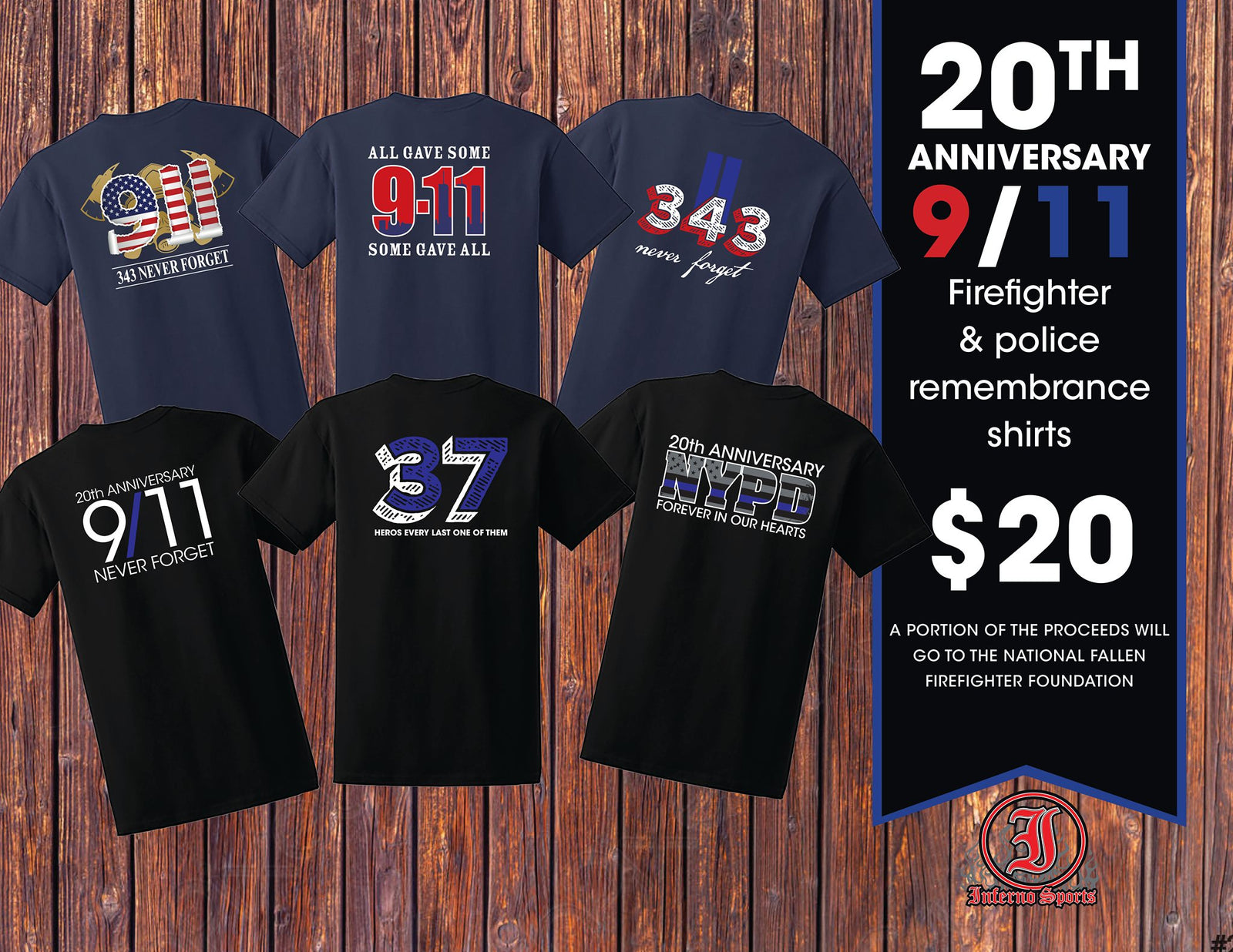 9/11 Memorial Shirts