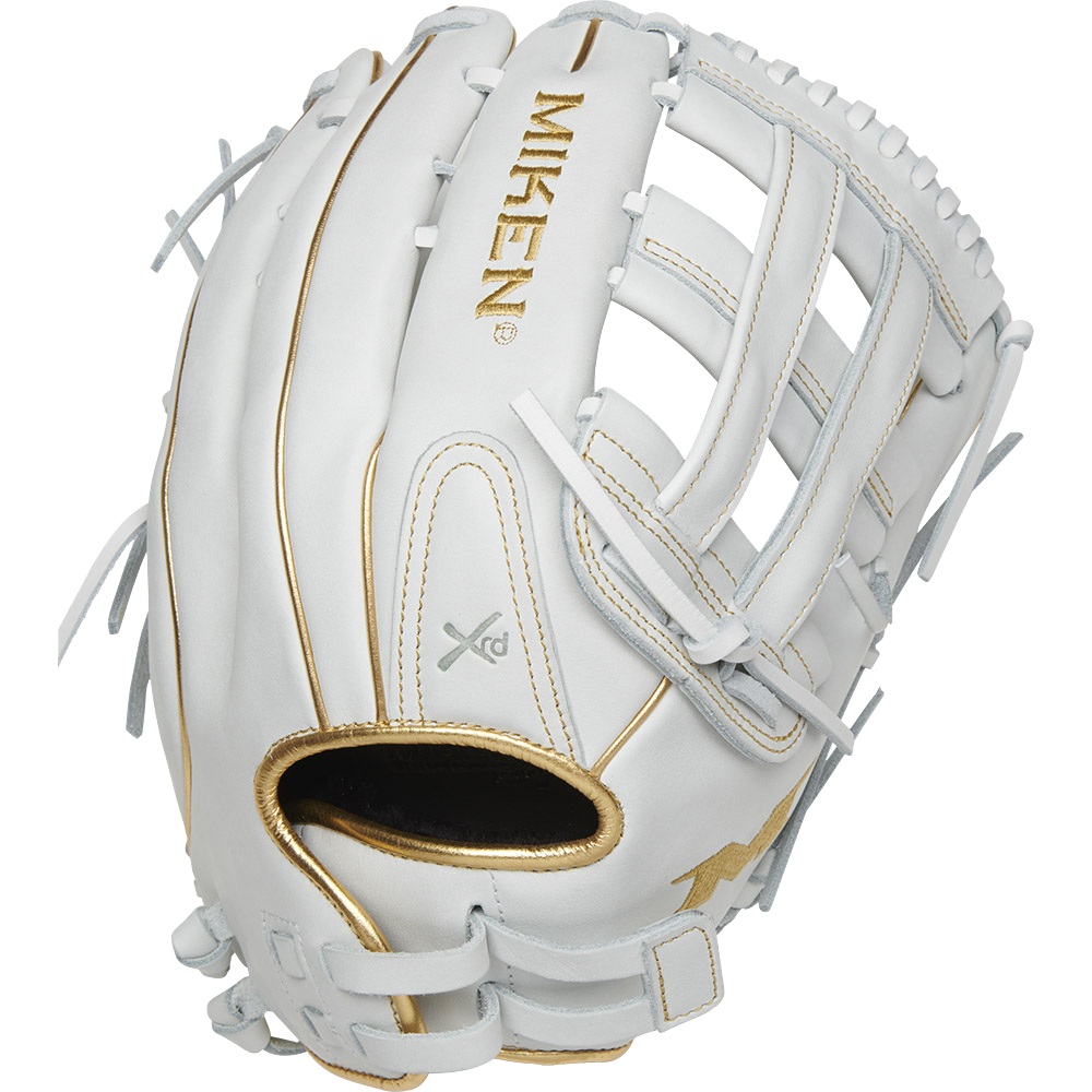 Miken White Gold PRO Series 14″ Slowpitch Fielding Glove – PRO140-WG