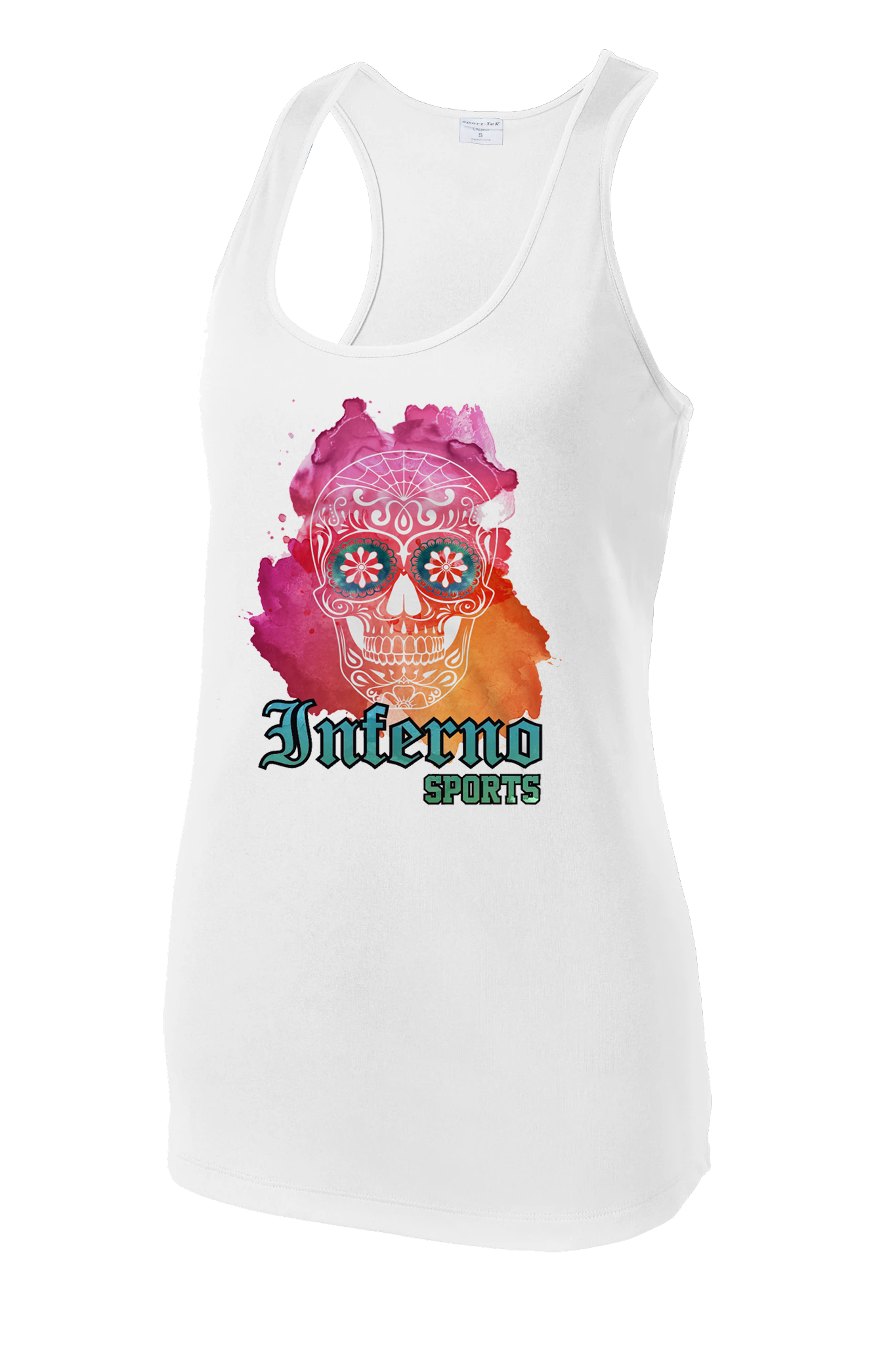 Inferno Sports Watercolor Sugar Skull Tank